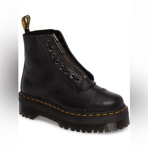 Dr. Martens Sinclair Black Leather Booties women’s size 8